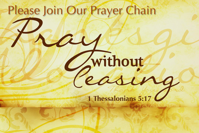 Chain Prayer Feb 2018 Schedule